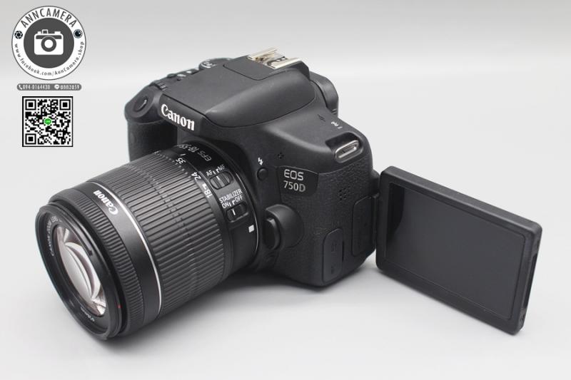 ขาย Canon 750D+18-55 STM ชัตเตอร์น้อย ความละเอียดสูงสุดถึง 24.2 ล้านพิกเซล อดีตประกันศูนย์
